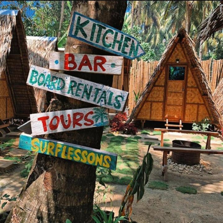 ホテル"Triangle Hut" Camp Fuego Siargao Catangnan エクステリア 写真